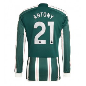 Manchester United Antony #21 Borta Kläder 2023-24 Långärmad